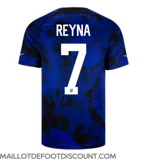 Maillot de football Réplique États-Unis Giovanni Reyna #7 Extérieur Mondial 2022 Manche Courte