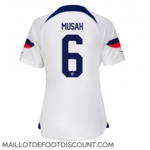 Maillot de football Réplique États-Unis Yunus Musah #6 Domicile Femme Mondial 2022 Manche Courte