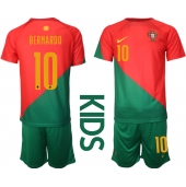 Maillot de football Réplique le Portugal Bernardo Silva #10 Domicile Enfant Mondial 2022 Manche Courte (+ Pantalon court)