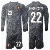 Maillot de football Réplique le Portugal Diogo Costa #22 Gardien de but Extérieur Enfant Europe 2024 Manche Longue (+ Pantalon court)
