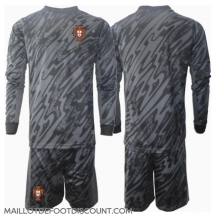 Maillot de football Réplique le Portugal Gardien de but Extérieur Enfant Europe 2024 Manche Longue (+ Pantalon court)